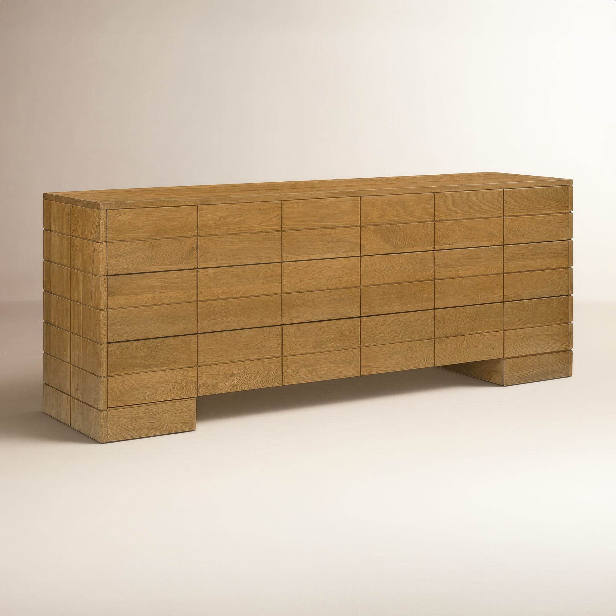 Gia 6 Drawer Dresser Brown
