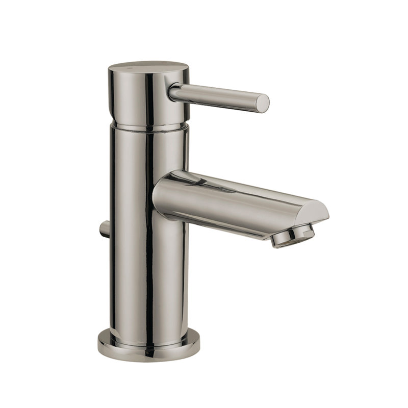 Satin Nickel Single Handle Bathroom Faucet with Ceramic Disc