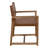 Xavier 18'' H Leather Upholstered Teak Armchair