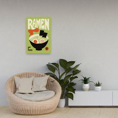 Tokyo Style Ramen Minimalist Retro Wall Art Print