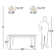 Amijan Glass Semi Flush Mount