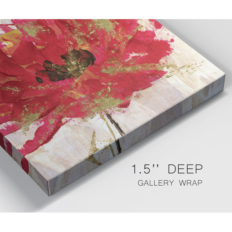 " Red Infusion III-Premium Gallery Wrapped Canvas - Ready To Hang ", 10'' H x 10'' W x 1.5'' D