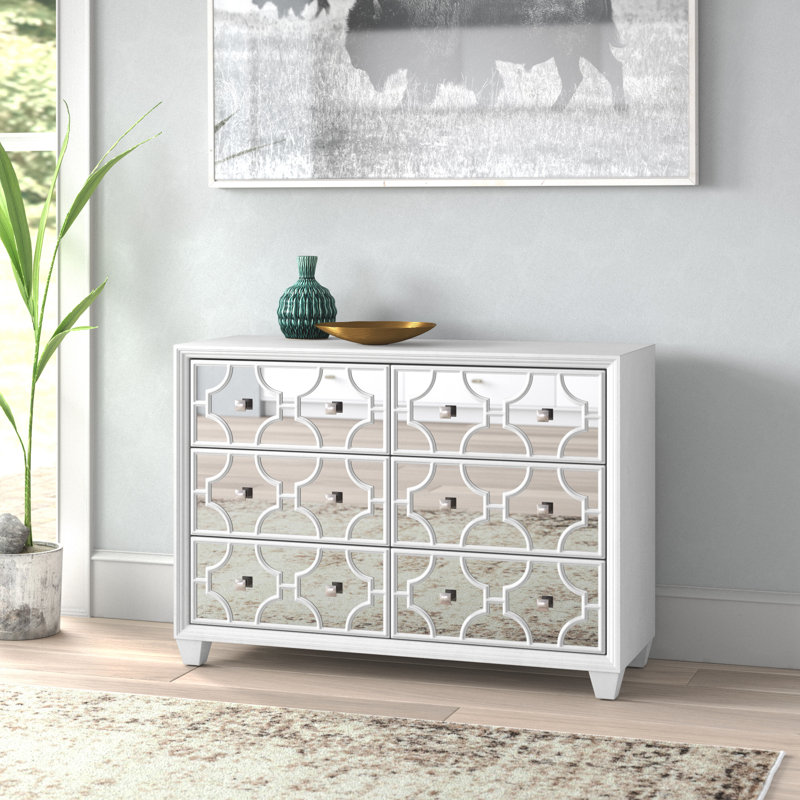 48 " W 6 - Drawer Dresser, Antique White