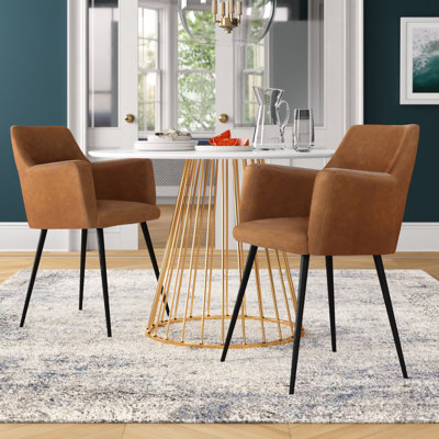 Chaise de salle à manger rembourrée Cedeno