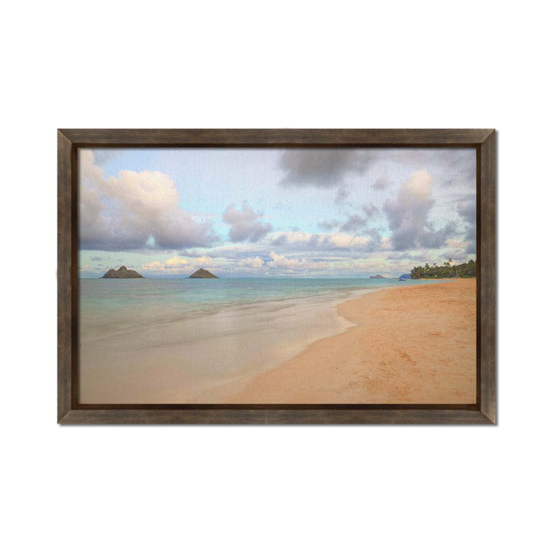 Lanikai II par Kelly Wade. Impression sur papier - Montée et encadrée avec, image, H 44 po x l 64 po