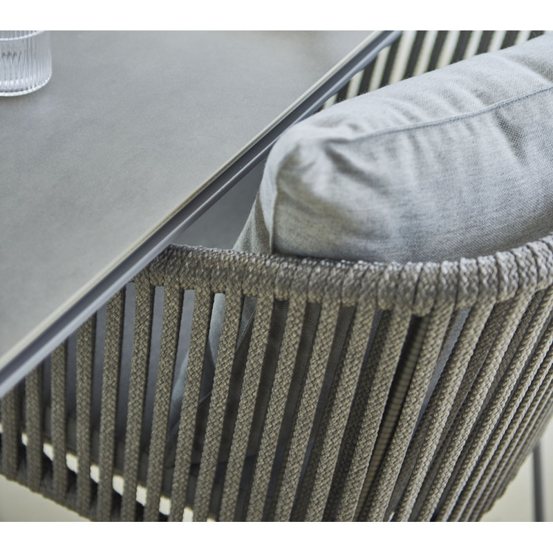 Moments Outdoor Dining Chair Cushion, Gray
