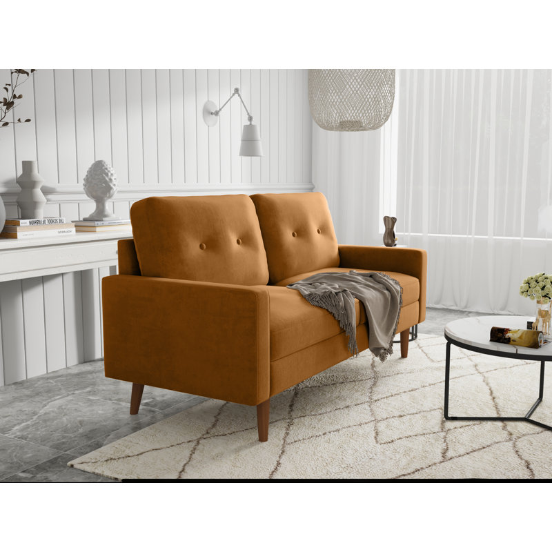 Mattea Upholstered 70'' Sofa, Ginger 100% Polyester