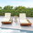 Lounge Chaise With Headrest, Acacia Wood(Set Of 1)-61495453