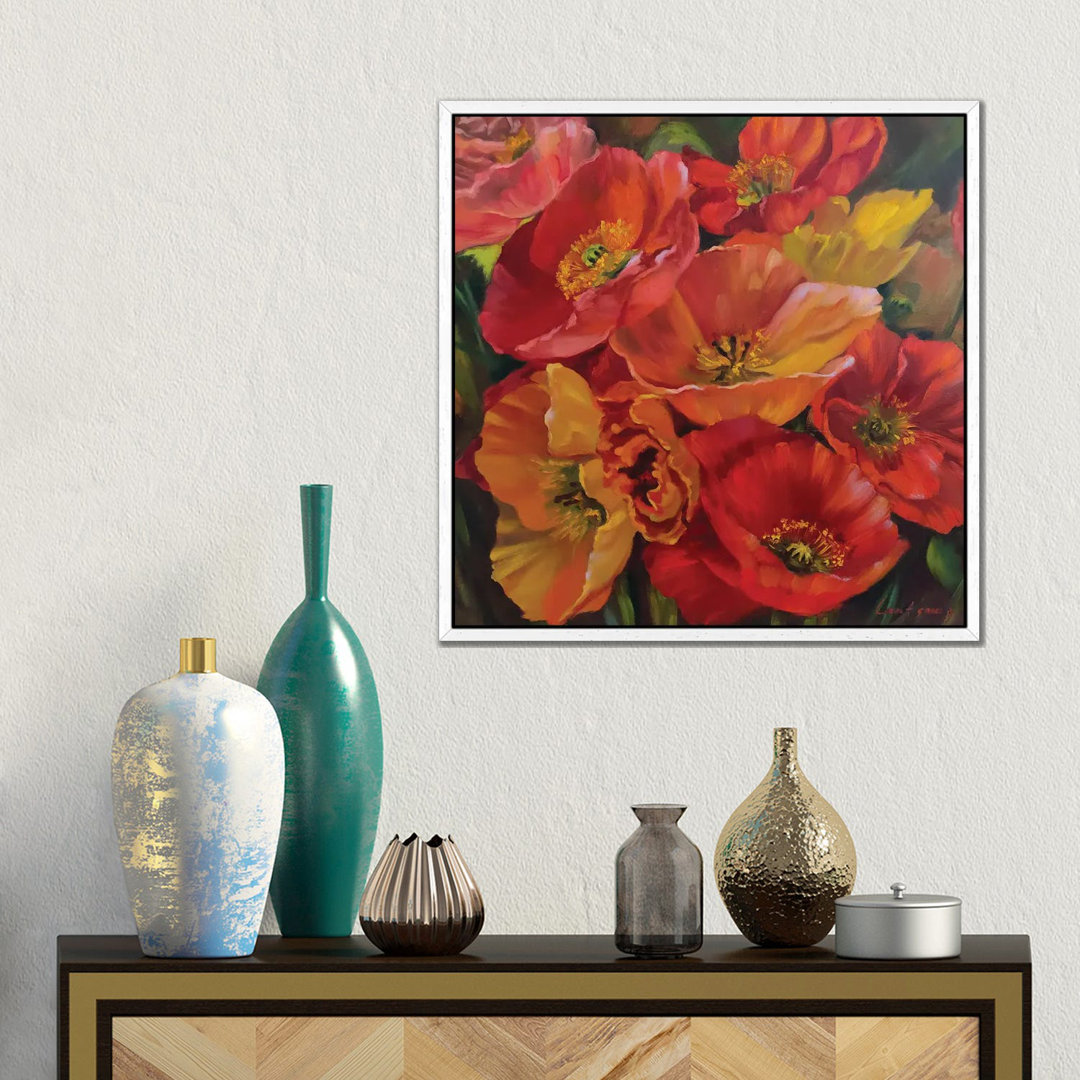 Mohnblumen von Jane Lantsman - Galerie-verpackte Leinwand Giclée auf Leinwand