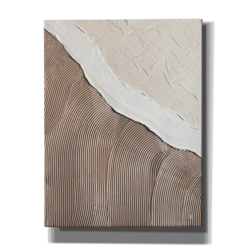 «Neutral Ocean» par Sarah Adams, art mural sur toile, 26 po x 34 po