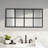 Modern Window Mirror, Glass and Metal Window Pane Inspired Wall Mirror, Aluminum Frame Full Length Mirror