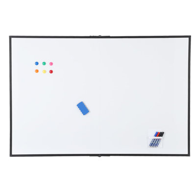 Tableau blanc magnétique pliable 60 po x 40 po, tableau effaçable à sec mural avec cadre en aluminium, tableau pliable portatif pour le bureau, la maison