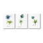 «Thistle Watercolors On White Single Frame» par Alexandria Gilbert Kincaid, 3 pièces sur toile-1779392196-1778591699