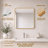 Tempered Glass and Aluminum Alloy Framed Decorative Wall Mirror-620450233-620450237