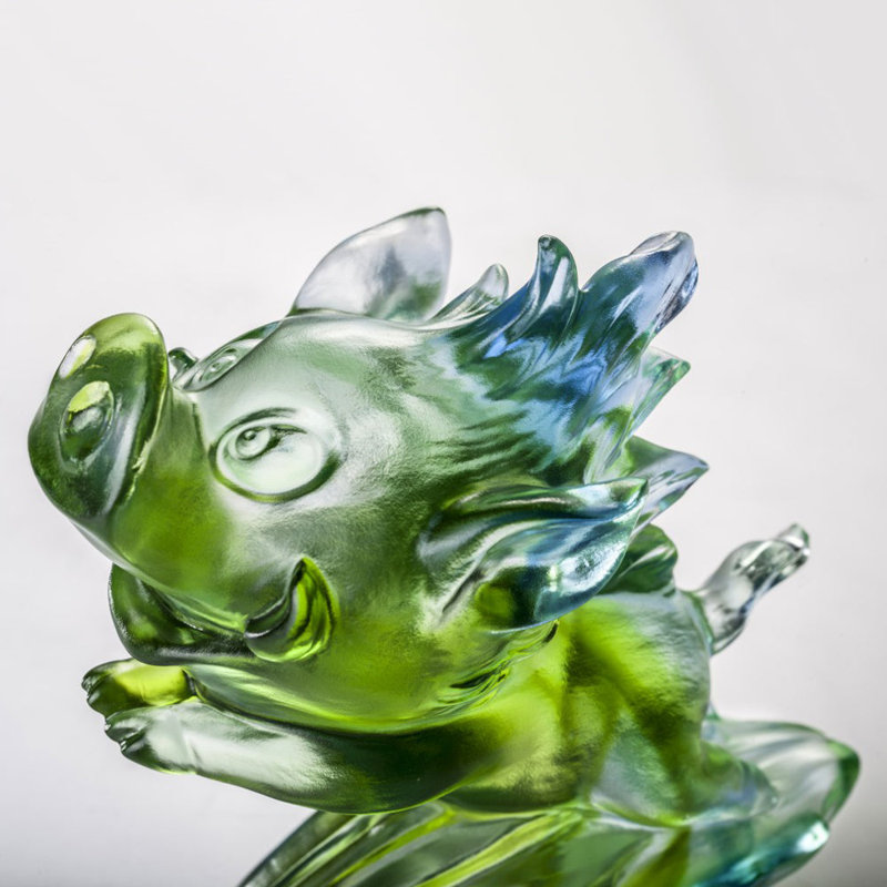 Crystal Animal, Pig, In Pursuit of Dreams, Bluish/Green Clear
