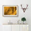 Golden Rose Flower in Abstract - Picture Frame Graphic Art Print-55735224-55735229
