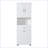 Modern Tall Bathroom Cabinet with Laundry Basket