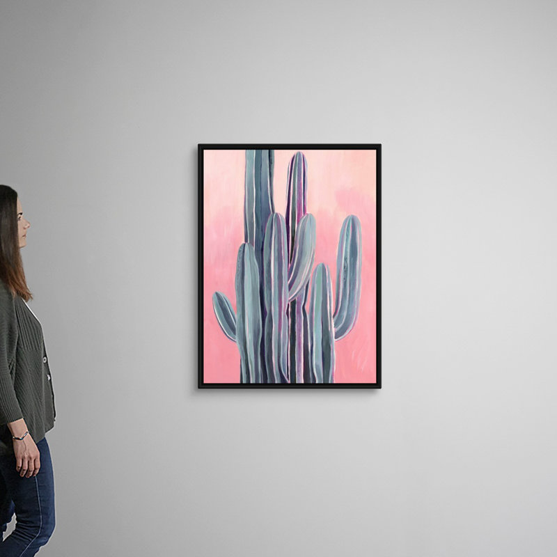 Désert du désert II - reproduction d'art sur toile, H 41,7 po x l 31,7 po x P 1,75 po, Cadre flottant noir