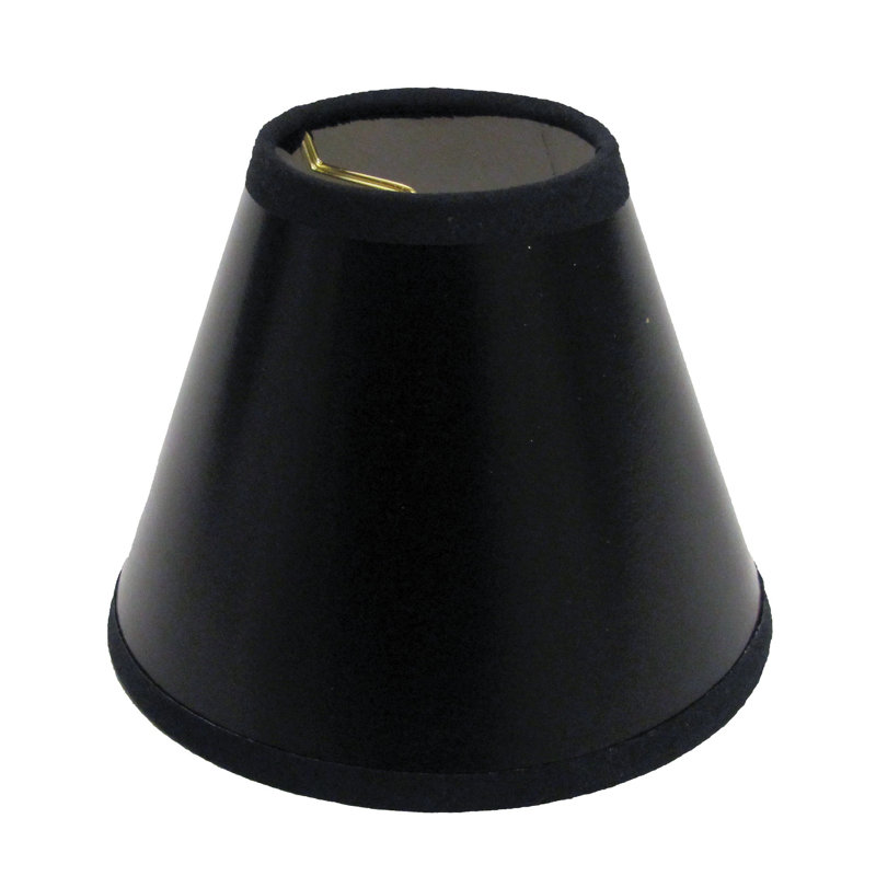 Reg Black and White Parchment Chandelier Lampshades Set of 6