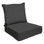 Ensemble de coussins d'extérieur à assise profonde - Conception confortable, durable et résistante aux intempéries - Basics by Wayfair ™