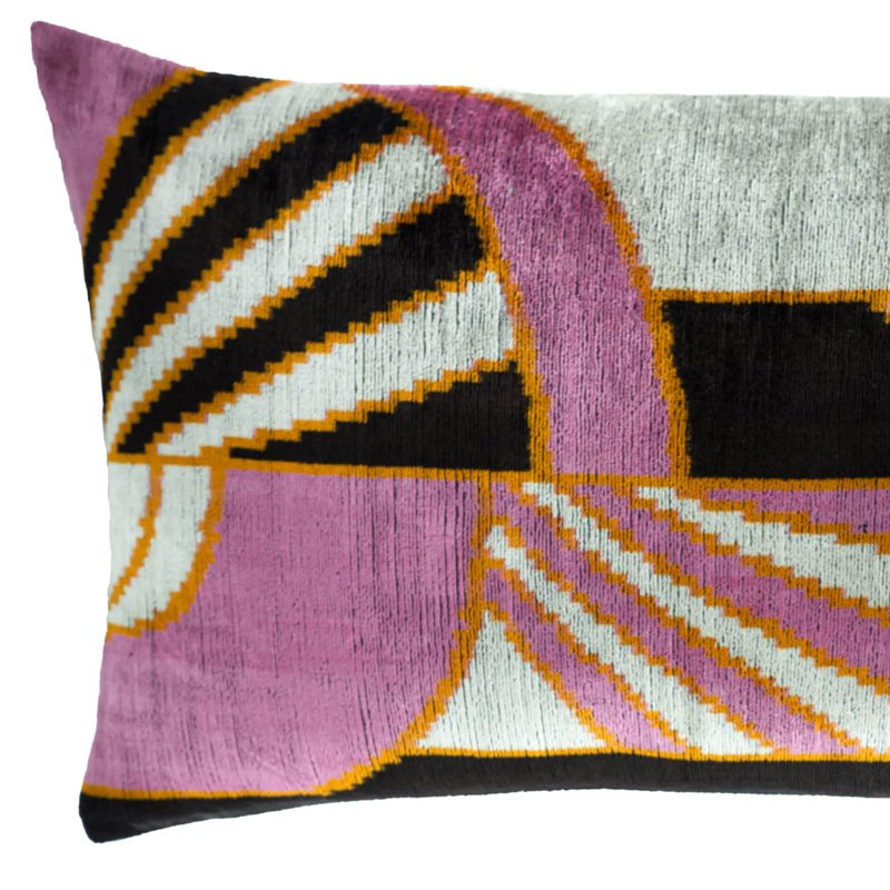 Ikat Velvet Pillow Cover