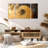 Stunning 3-Piece Decorative Canvas Painting Set, 7.9 x 17.7 inches (2 Pieces), 17.7 x 17.7 inches (1 Piece) | 50% Cotton / 50% Polyester, 100% Wooden Frame (Thickness: 0.8 inches) | Eye-Catching Digital Art for Home Decor