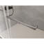 Rehaussement d'étanchéité minimaliste pour salle de bain blanc
