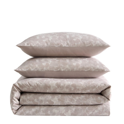 Kenneth Cole Floral Ripple Reversible Pink Duvet Cover Set