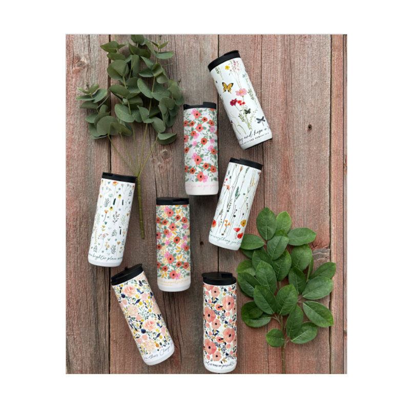 Gobelet floral «May The Lord Bless You»