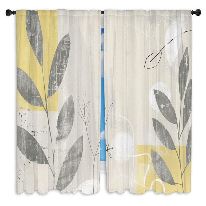 Sruthy Room Darkening Curtain Pair, 40" W x 61" L