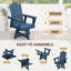 Chaise de salle à manger pivotante HDPE-129388403
