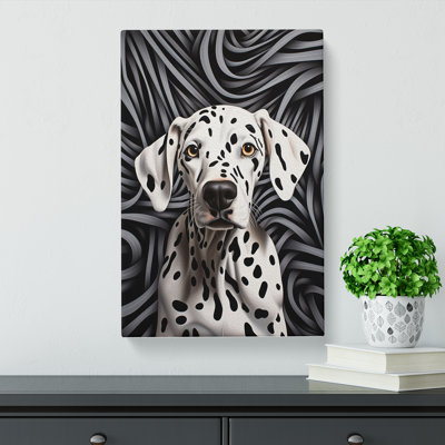 Dalmation Op - Wrapped Canvas