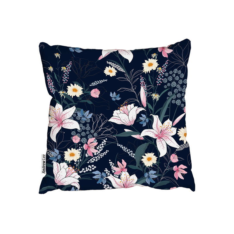 Many Flowers Cushion Cover, 45cm x 45cm