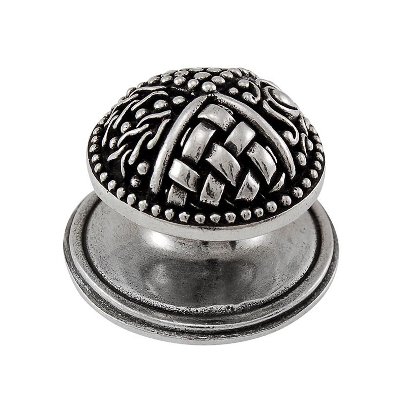 Medici Mushroom Knob, Vintage Pewter, 1" H x 1" W x 1" D