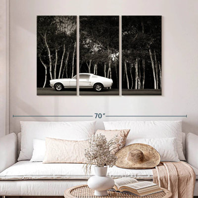 Voiture noire et blanche Mehar