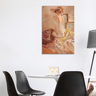 Nude 1 Piece Wrapped Canvas Painting