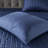 Navy King/ King Bedding Collection - 8 Piece With Comforter And Quilt Soft Materials