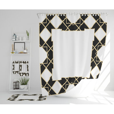 Nazarena Polyester Shower Curtain Set