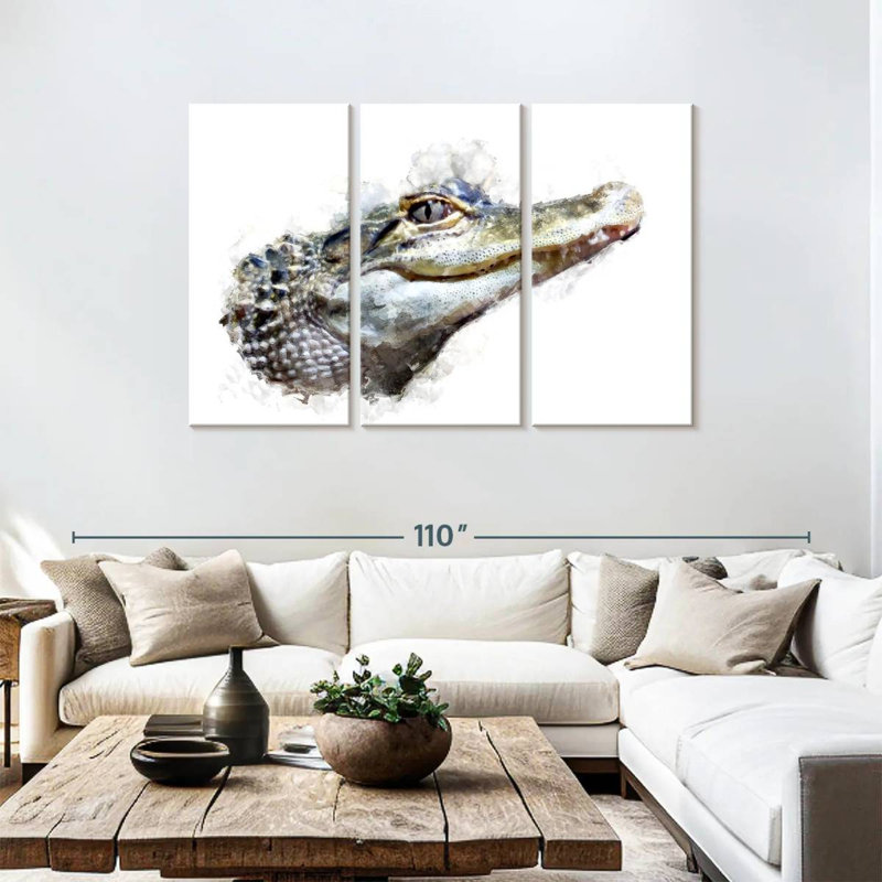 Crocodile Head, 48" H x 74" W