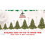 Arbre de Noël de 90 pouces avec 850 lumières Ul blanc chaud, 2441 pe / extrémités, base large pour les décorations de centre de table, support en métal stable