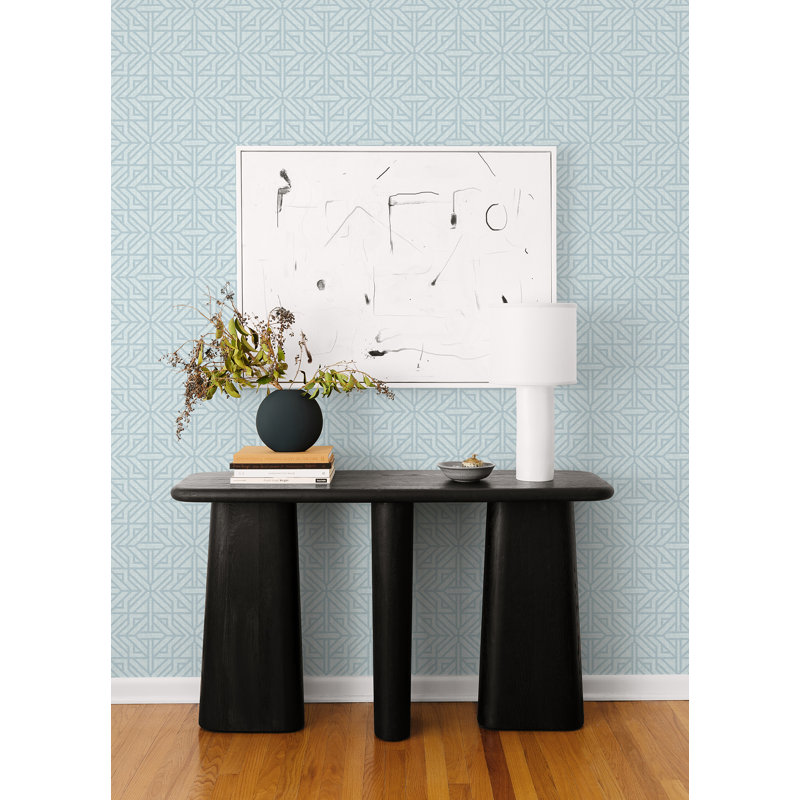 Papier peint géométrique Hespern, Bleu