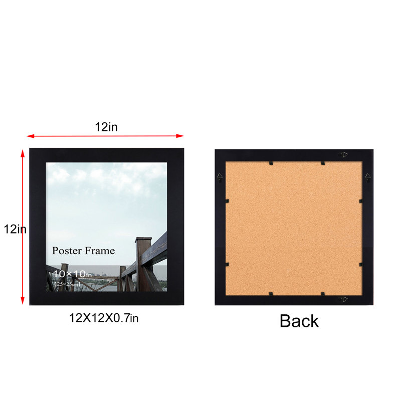 Cadre décoratif décoratif de 1,25 po de largeur, 10 po x 10 po