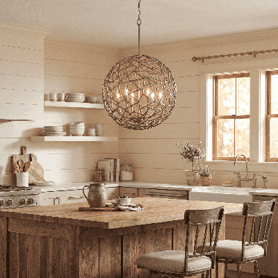 Hendren 6-Light Hubbs in Campagne Luxe