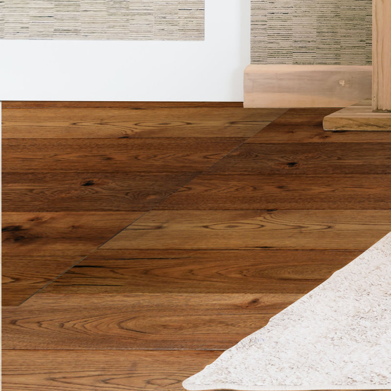 Plancher de bois franc d'ingénierie Hickory, Chalet