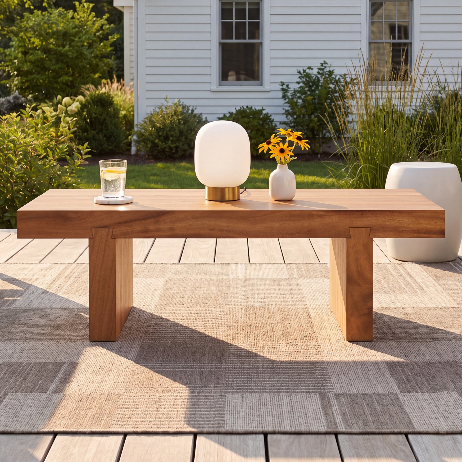 Vivendel 47.5'' Teak Outdoor Coffee Table
