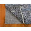 Tapis de couloir bleu de conception unique 2 pi 7 po x 8 pi 1 po noué à la main tapis décoratif