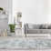 Aisha Metallic Flatweave Grey Rug