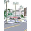 Chateau Marmont From Sunset Print by Deborah Blum-64401525