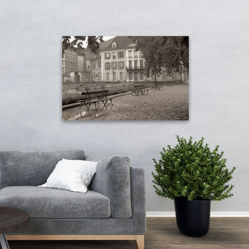 Banc de jardin # 43 - Bancs de photographie, Europe, France, H 32 po x l 48 po