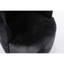 Fauteuil pivotant en chenille rembourré de mousse pour le salon et la chambre à coucher Fauteuil noir avec fonction de rembourrage en mousse-907849489